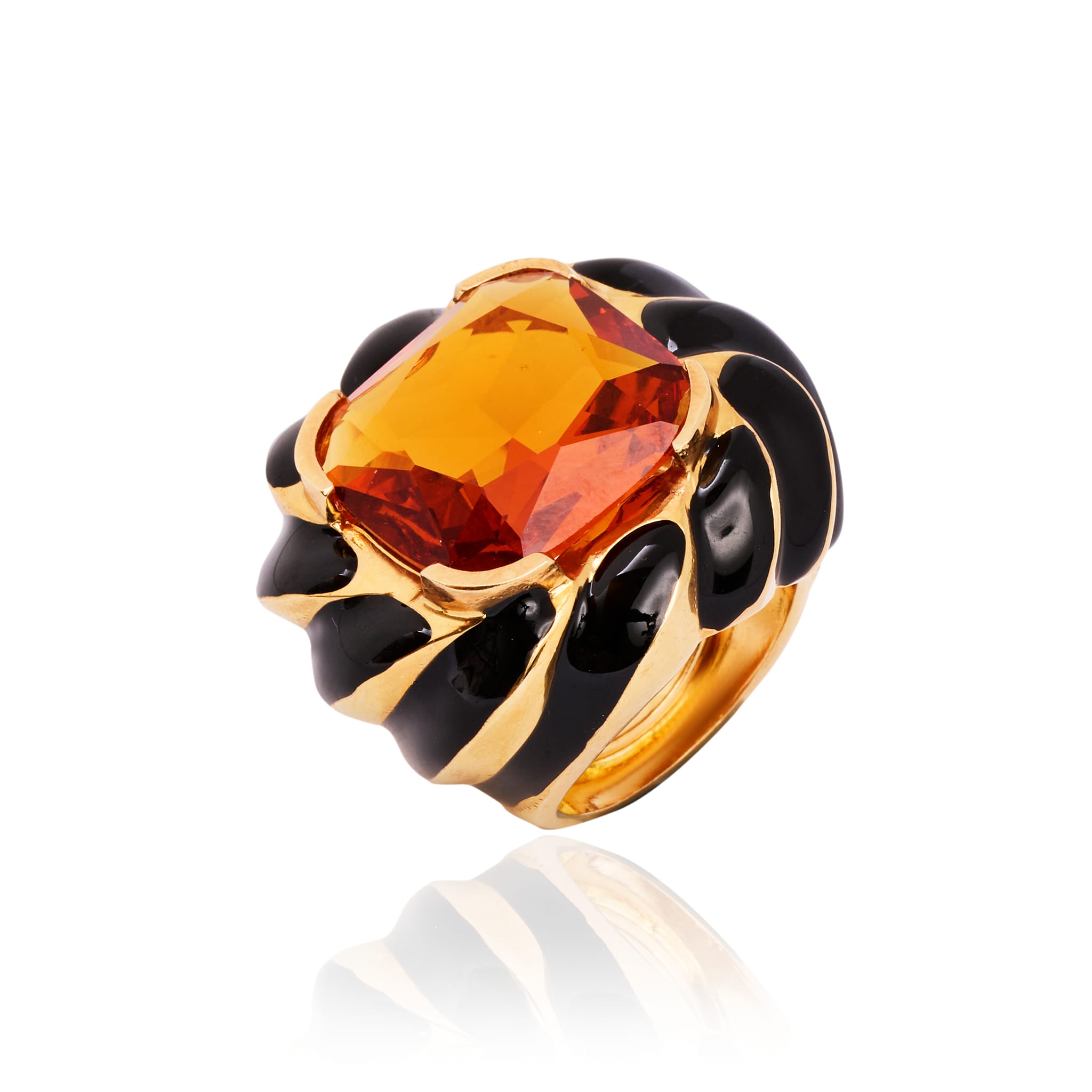 BLACK AMBER ZELLA GOLD