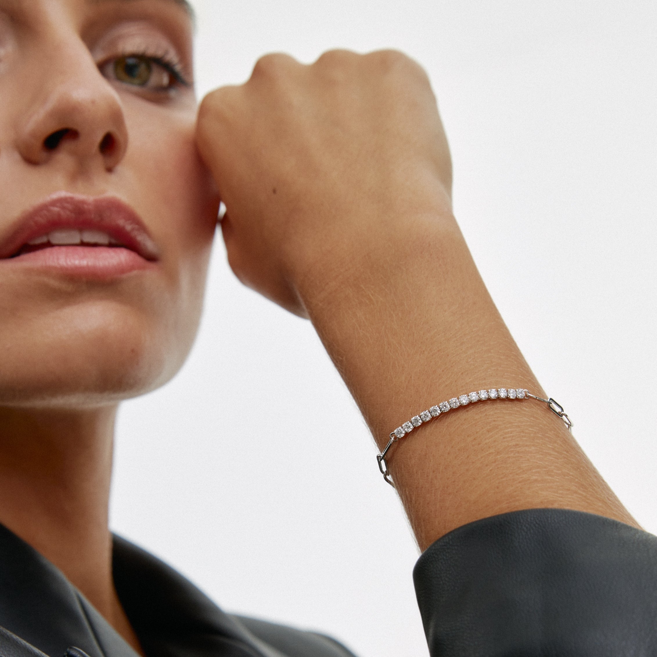 CHAIN RIVIERE SILVER