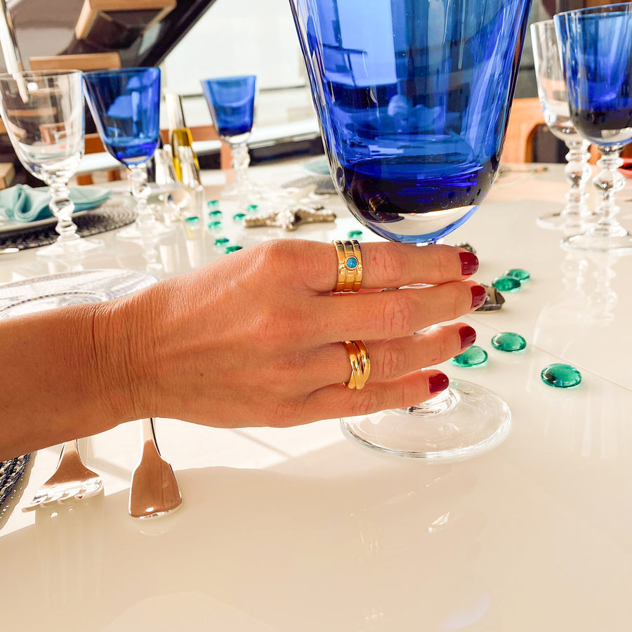 TURQUOISE CLEO GOLD