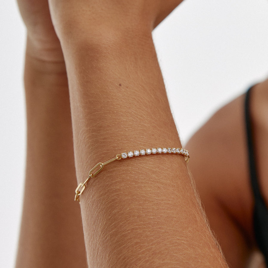 CHAIN RIVIERE GOLD